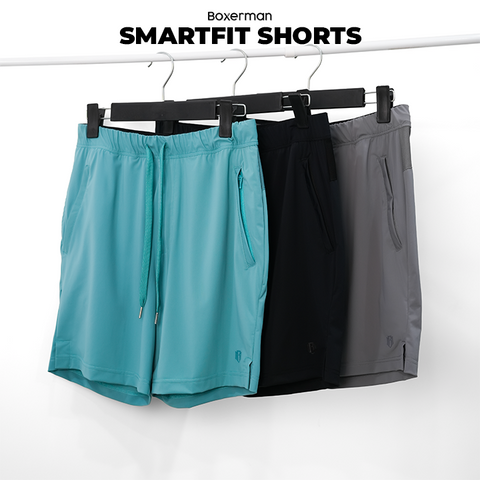 Combo 2 Quần thun ngắn đa năng Smartfit Shorts tiện lợi nam tính