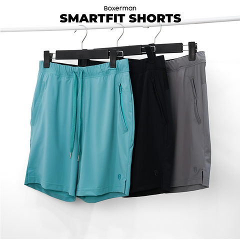 Combo 2 Quần thun ngắn đa năng Smartfit Shorts tiện lợi nam tính
