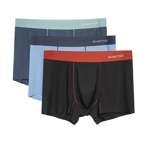 Combo 3 quần lót Boxer nam PROLINES COLOR lụa băng mạnh mẽ