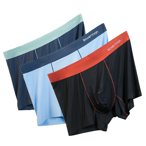 Quần lót Boxer nam PROLINES COLOR lụa băng mạnh mẽ