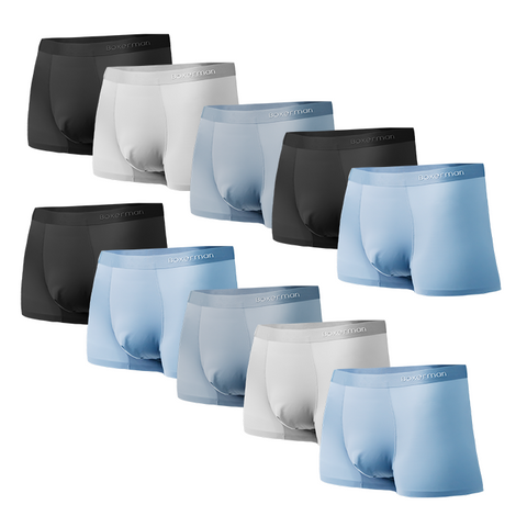 Combo 10 quần lót Boxer nam PROFIT lụa băng mát lạnh - Tặng thêm 2 quần + Túi giặt