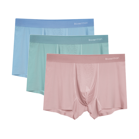 Combo 3 quần lót Boxer nam PROFIT COLOR lụa băng mát lạnh