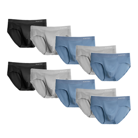 Combo 10 quần lót Tam Giác nam SLIP thun lạnh - Tặng thêm 2 quần + Túi giặt