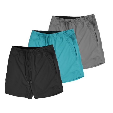 Combo 3 Quần thun ngắn đa năng Smartfit Shorts tiện lợi nam tính Tặng 1 quần boxer