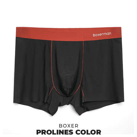 Combo 3 quần lót Boxer nam PROLINES COLOR lụa băng mạnh mẽ - Boxerman.vn