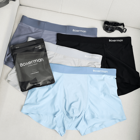 Combo 5 quần lót Boxer nam PROFIT lụa băng mát lạnh - Tặng 1 quần - Boxerman.vn
